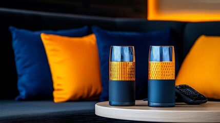 Navy Blue and Gold Luxury Tumblers 