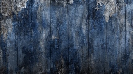 Obraz premium Weathered Blue Wooden Plank Texture Background
