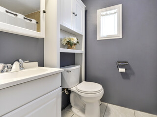 Modern residential bathroom interior