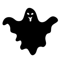 Halloween . Ghost icon.  Ghost silhouette
