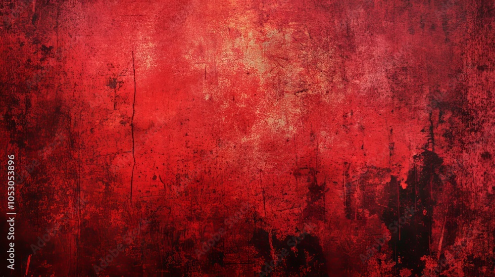 Poster grunge red background texture with vintage distressed look, rustic pattern, and abstract worn surfac