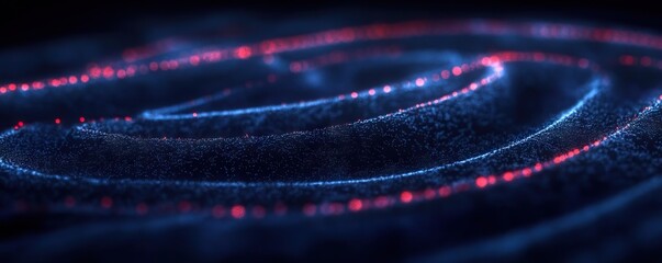 Digital background perfect for tech processes, neural networks, artificial intelligence, data transfer and encryption, digital archives, sound and graphic presentations, science, education, etc.