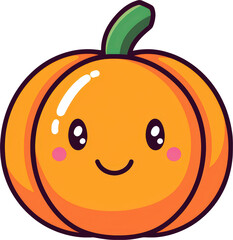 Fototapeta premium Smiling pumpkin cartoon