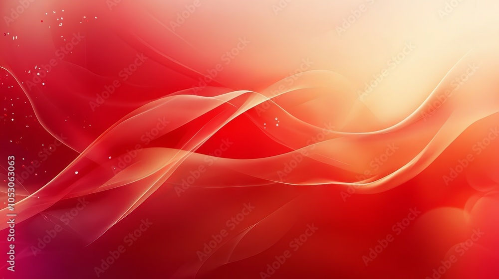 Poster vivid red abstract background with smooth textured patterns, ideal for modern design, creative proje