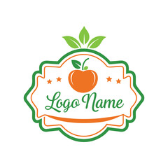 organic food logo design