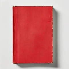 red book isolated on white background