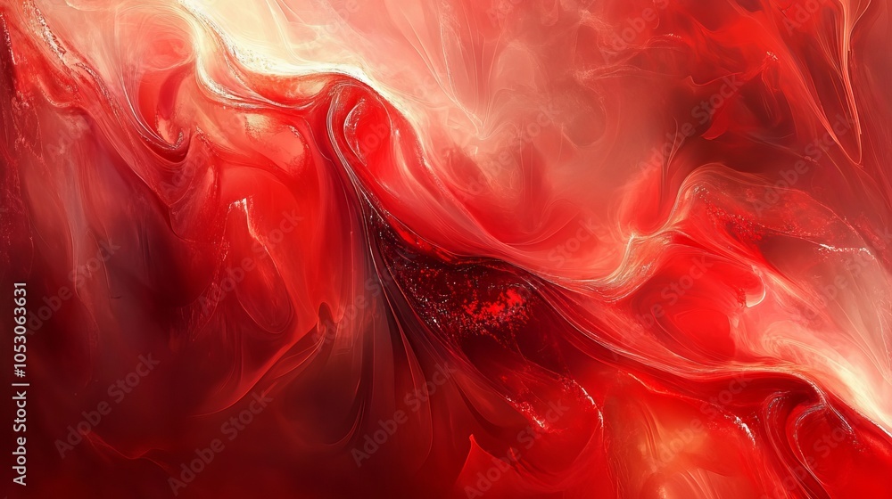 Poster vivid red abstract background with smooth textured patterns, ideal for modern design, creative proje