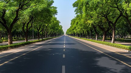 Grand Boulevard of Rajpath in New Delhi