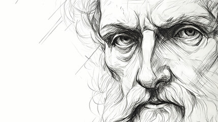 Hand drawn scrawl sketch line hatching blot. pen, pencil, pastel art grunge texture on white background. Byzantine Icon Art. Illustration