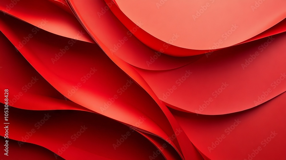 Poster bright red abstract texture of blank paper background with vibrant color and minimalist design for c