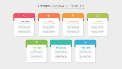 Weekly Planner Organizer Infographic Template Design with 7 Options
