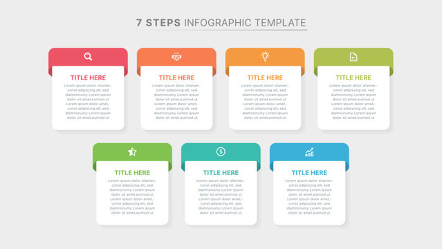 Weekly Planner Organizer Infographic Template Design with 7 Options