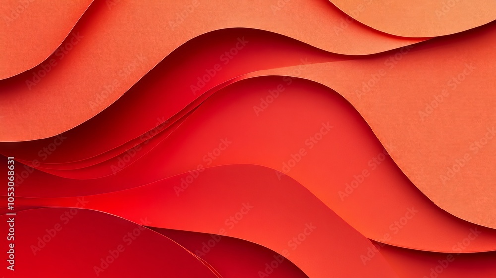 Poster bright red abstract texture of blank paper background with vibrant color and minimalist design for c
