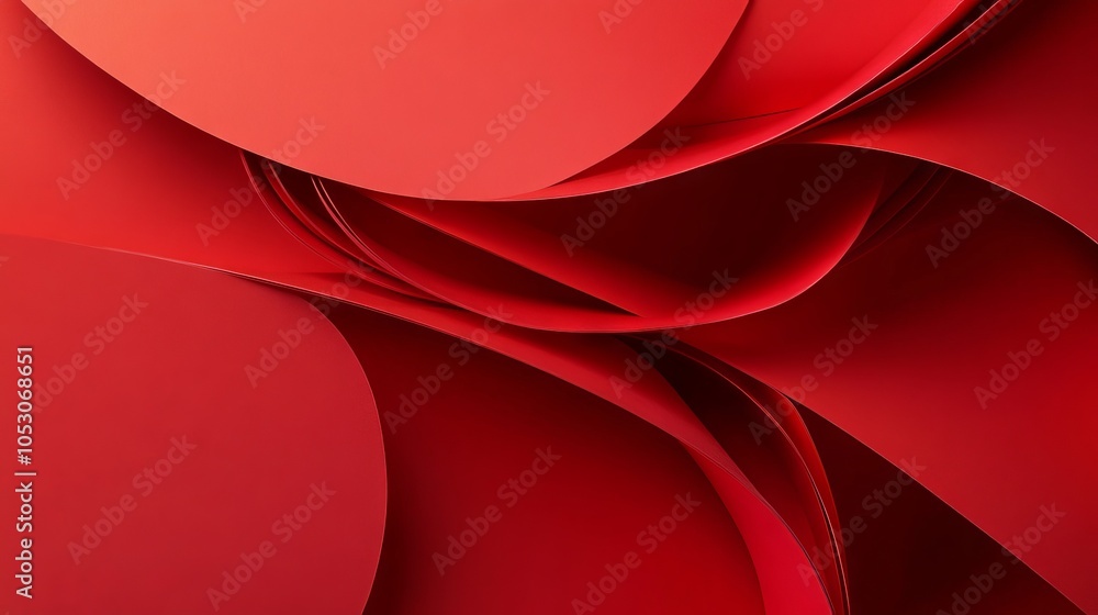 Poster bright red abstract texture of blank paper background with vibrant color and minimalist design for c