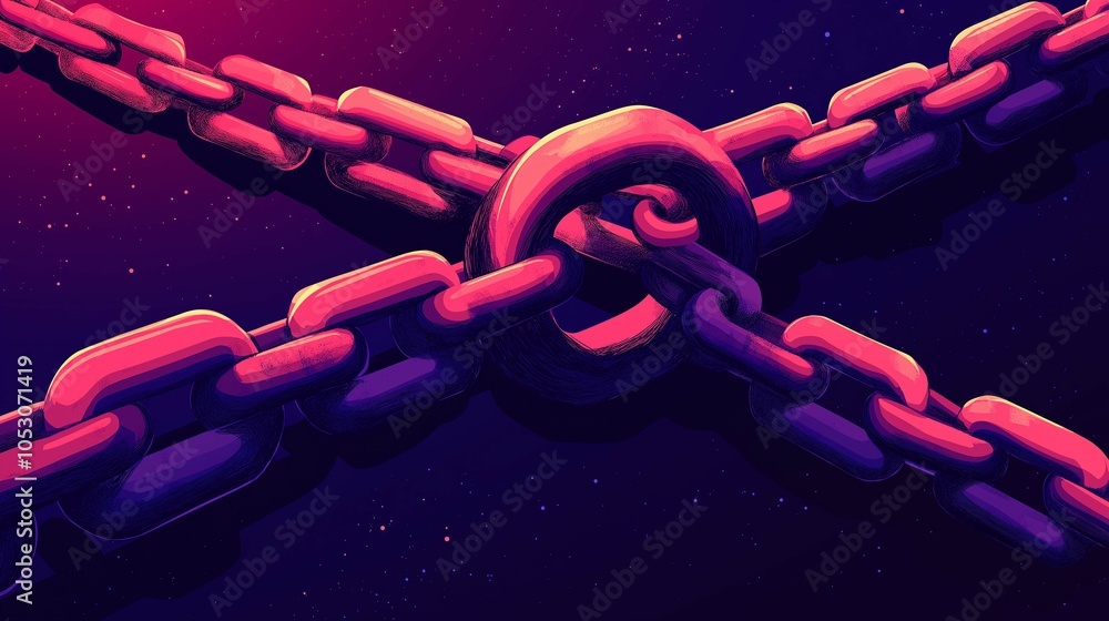 Poster secure network chains in a digital landscape