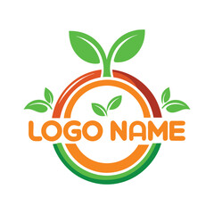 organic food logo design