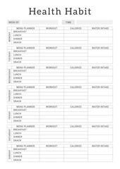 Fototapeta premium Health Habit