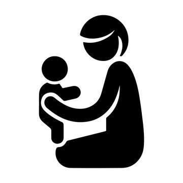 recommend clip art: Simple Vector Icon Illustration of a Baby Sitter