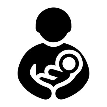 recommend clip art: Simple Icon Depiction of a Baby Sitter in Vector Format