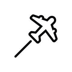 Plane icon logo design template isolated illustration