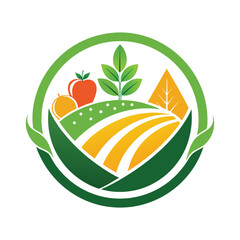 organic food logo design