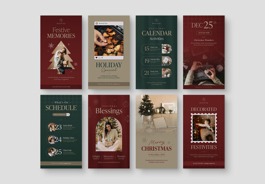Christmas What's On Social Media Templates
