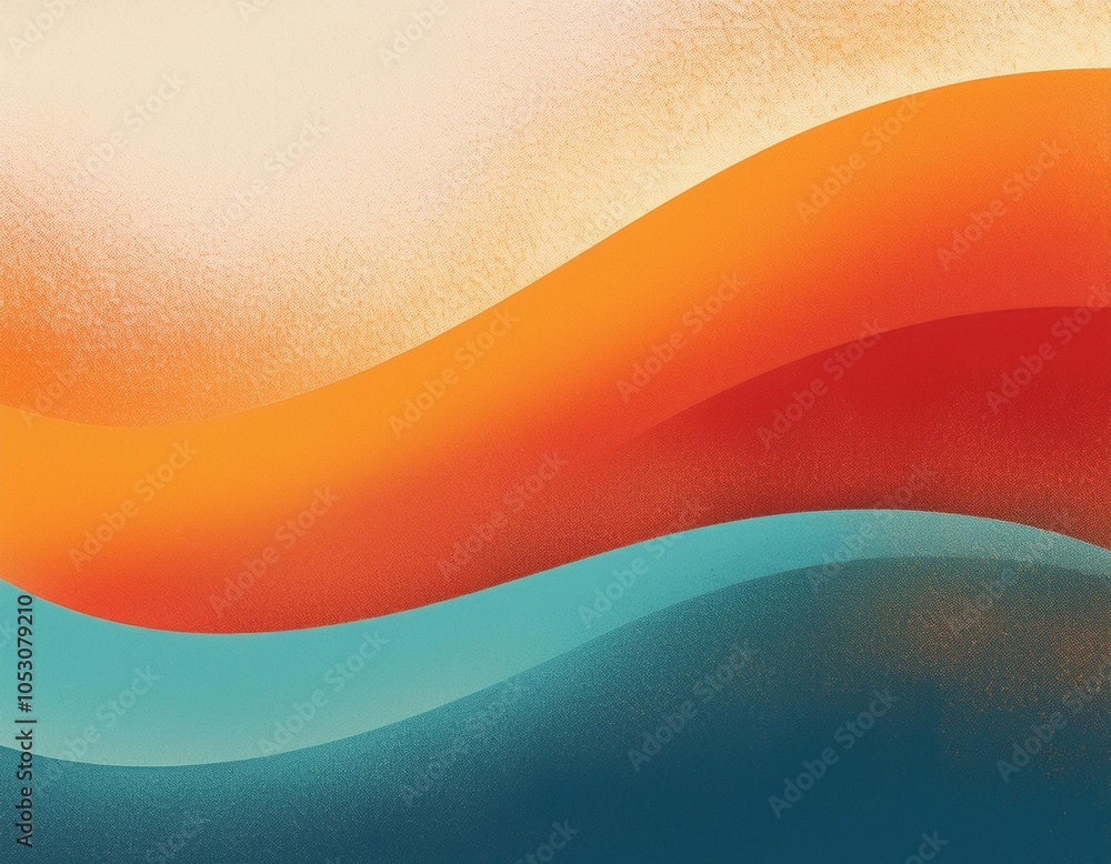 Poster warm and energetic abstract gradient with subtle texture, suitable for backgrounds and artistic appl