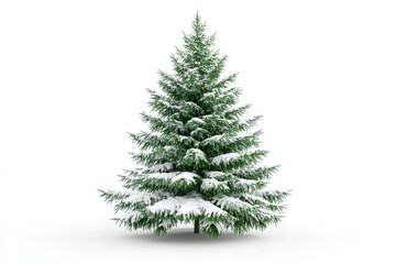 Fototapeta premium christmas tree isolated Beautiful christmas tree isolated on a white background