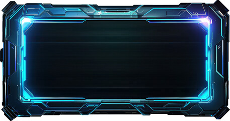 Obraz premium Futuristic blue frame