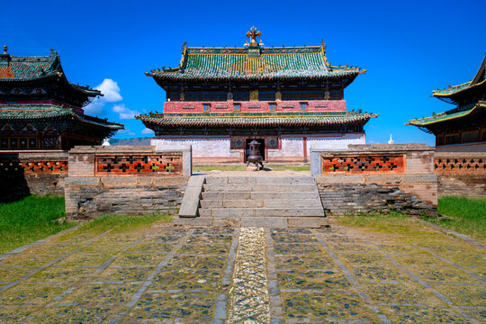 Erdene Zuu Monastery, earliest surviving Buddhist monastery in Mongolia, affiliated with Gelug sect of Tibetan Buddhism, part of Orkhon Valley Cultural Landscape, UNESCO, Ovorkhangai, Karakorum