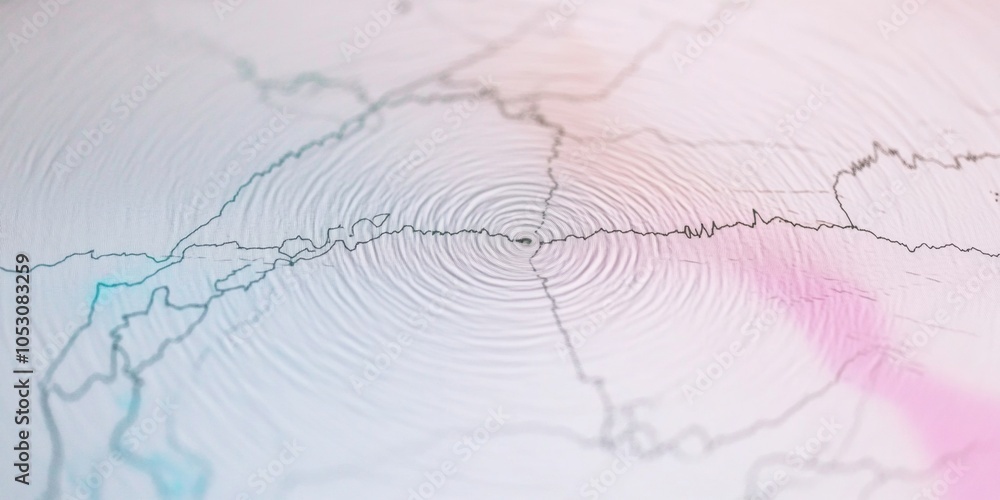 Aufkleber vibrant weather radar visualization of dynamic storm patterns