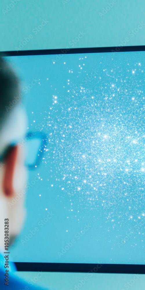 Poster Remote Astronomer Observing Galactic Comet with Advanced Digital Tools