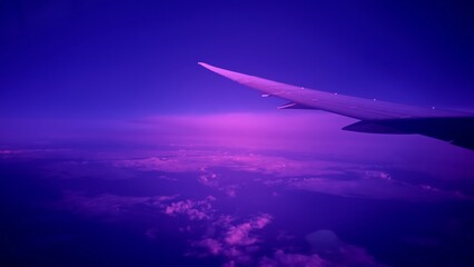 Purple Plane View - Clouds + Wing (2)