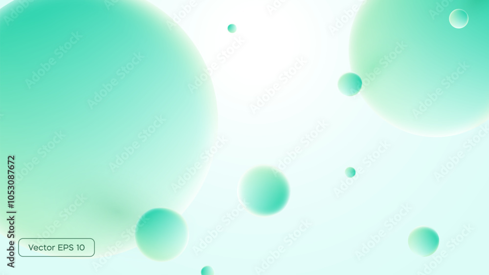 Aufkleber morphing colorful blobs. vector 3d illustration. abstract 3d background. gradient background with tu