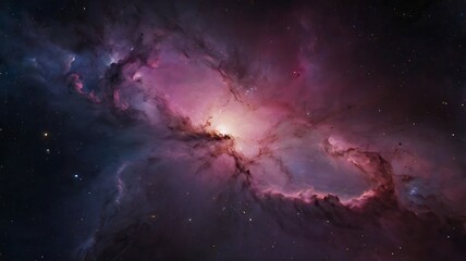 Fototapeta premium Whirling Galaxy with Vibrant Cosmic Colors