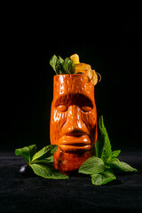 Tiki cocktail summer 