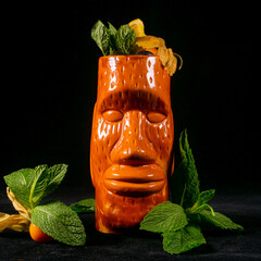 Tiki cocktail summer 