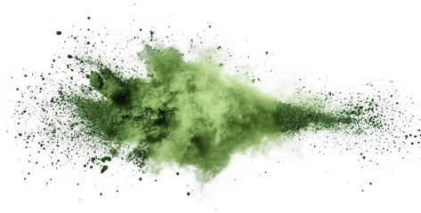 Obraz premium Green abstract watercolor art