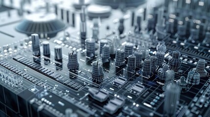 closeupA powerful wireframe mesh rendering of a musical performance breaking through a brick wall, symbolizing the transformative power of music  ,AI Music Technology