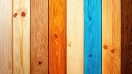 Fototapeta premium Colorful Textured Wood Planks for Background Use