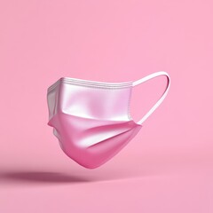 Pink Face Mask Floating