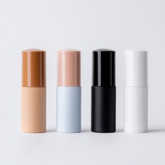 Four Minimalist Cosmetic Bottles