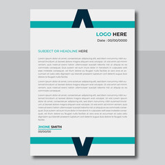 business corporate letterhead design template
