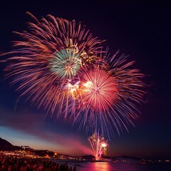 花火大会が模様される