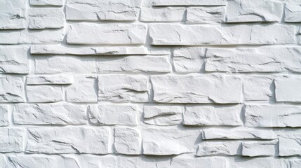 Obraz premium Textured White Stone Wall Background