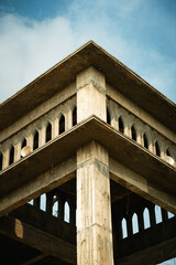 Naklejka premium roman aqueduct country