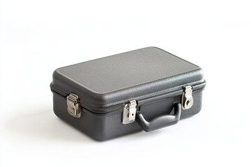Portable travel safe for valuables on a white background