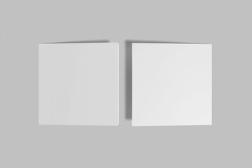 Fototapeta premium Square Bifold Brochure Blank