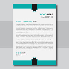 Modern Creative & Clean business style letterhead design
