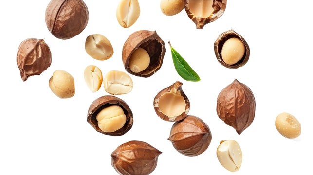 Macadamia nuts with shells